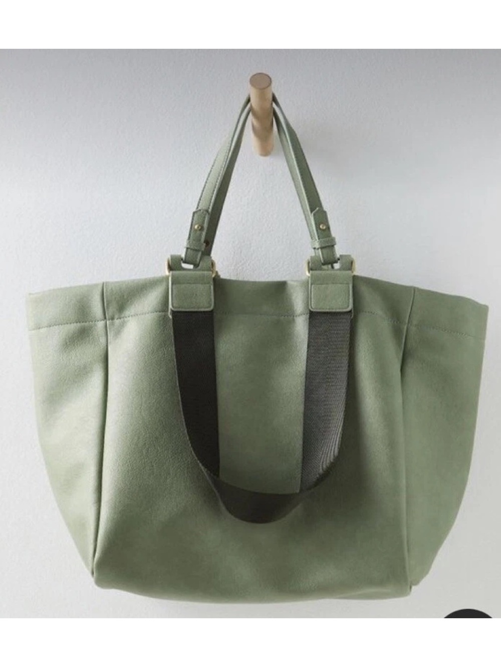 sage green Free People Ventura Vegan Tote Bag NWOT